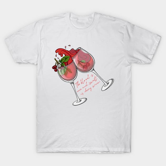 Cherry Wine - Hozier T-Shirt by CCola-Creations